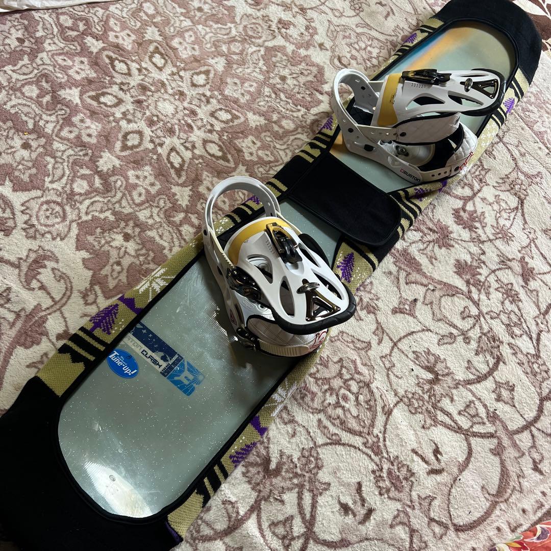 良品 BURTON CLASH 153cm スノーボードセット 初心者向き