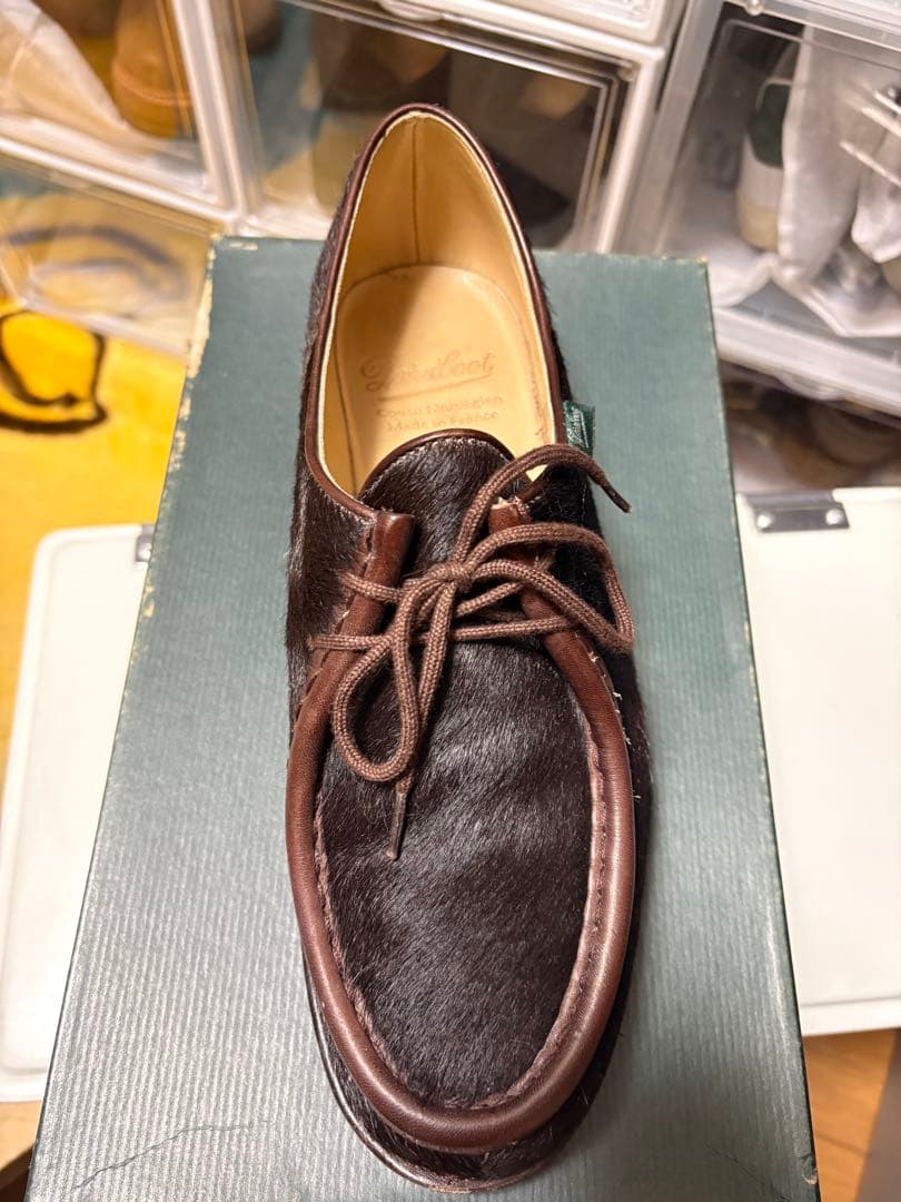 純正ツリー付　パラブーツ　ミカエル　ポニー　ブラウン　40.5