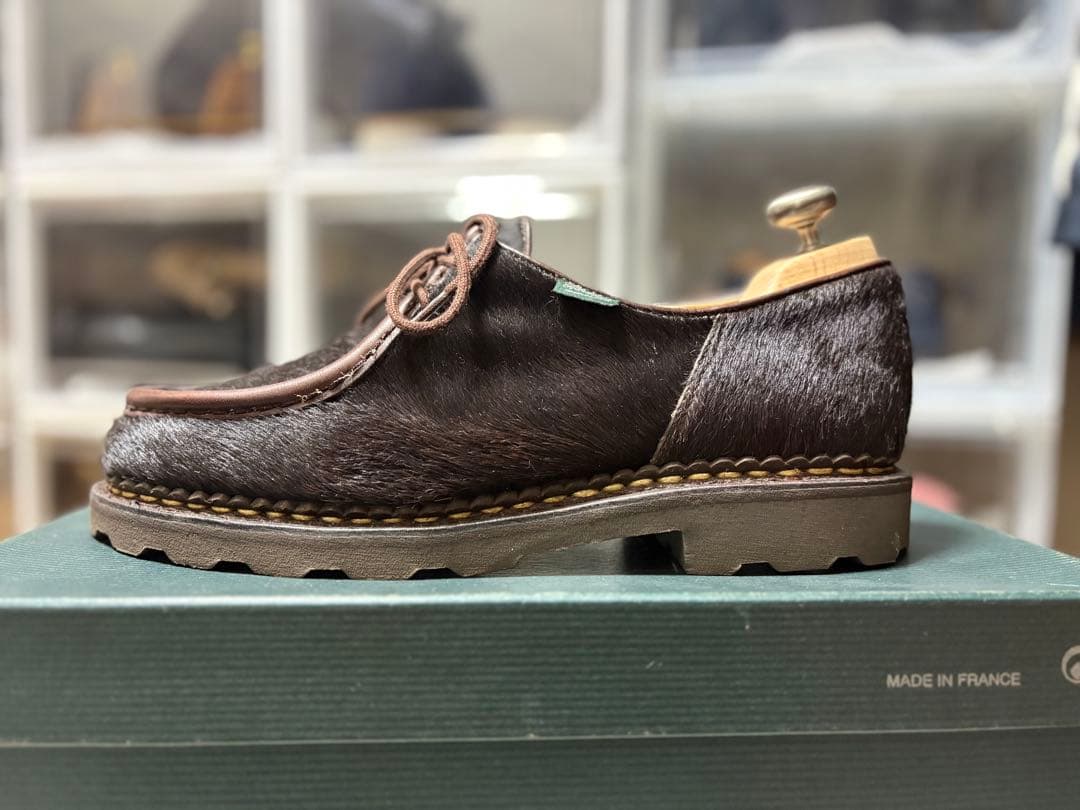 純正ツリー付　パラブーツ　ミカエル　ポニー　ブラウン　40.5