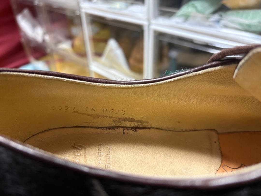 純正ツリー付　パラブーツ　ミカエル　ポニー　ブラウン　40.5