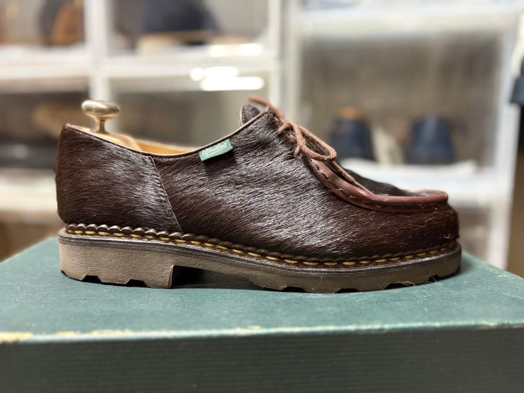 純正ツリー付　パラブーツ　ミカエル　ポニー　ブラウン　40.5