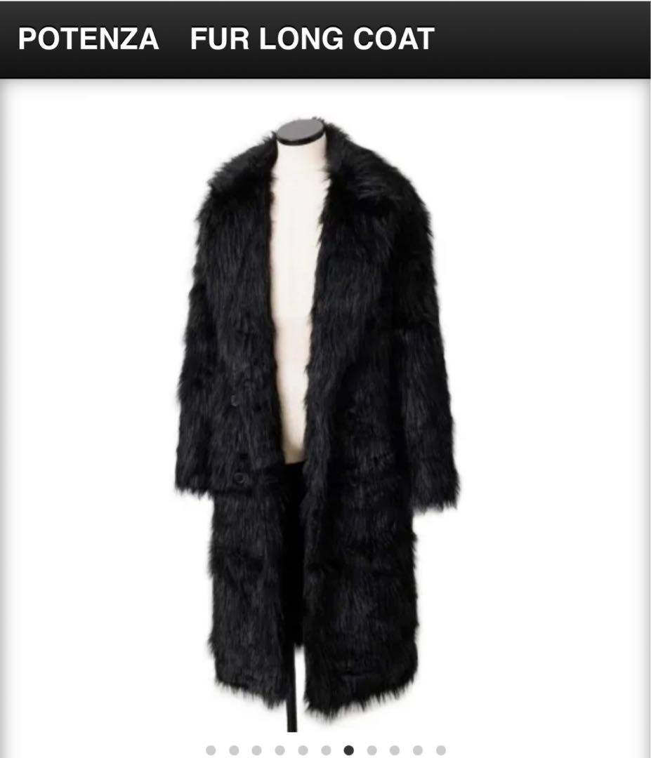 くろせ様リクエスト品】Gackt 着用 POTENZA ファー ロングコート L