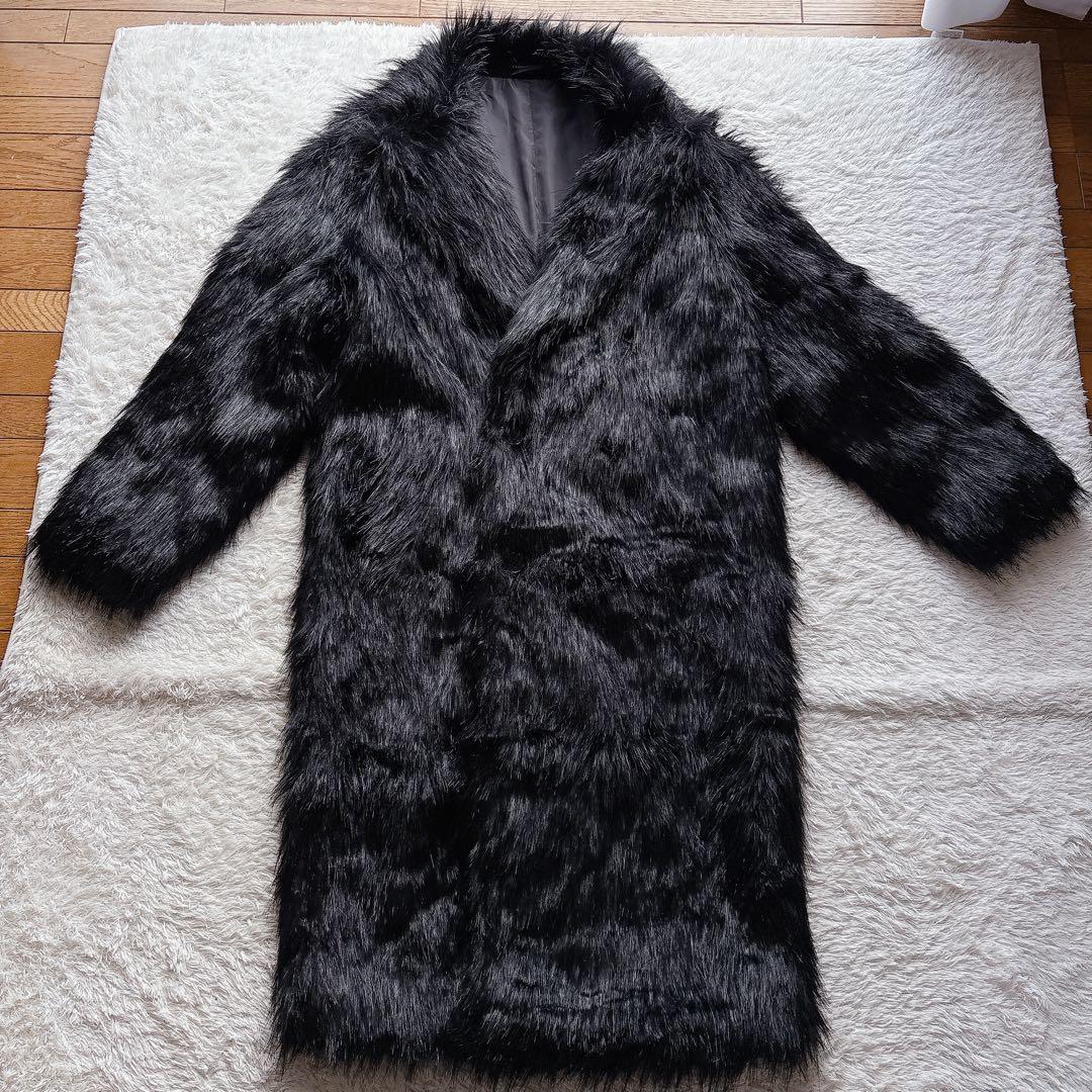 くろせ様リクエスト品】Gackt 着用 POTENZA ファー ロングコート L