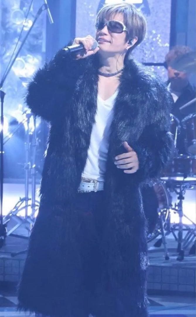 くろせ様リクエスト品】Gackt 着用 POTENZA ファー ロングコート L