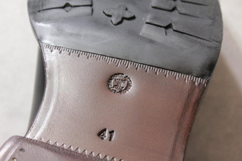 SLOWEAR★新品9万円スローウェア オールデン似なダービープレーントゥ黒41