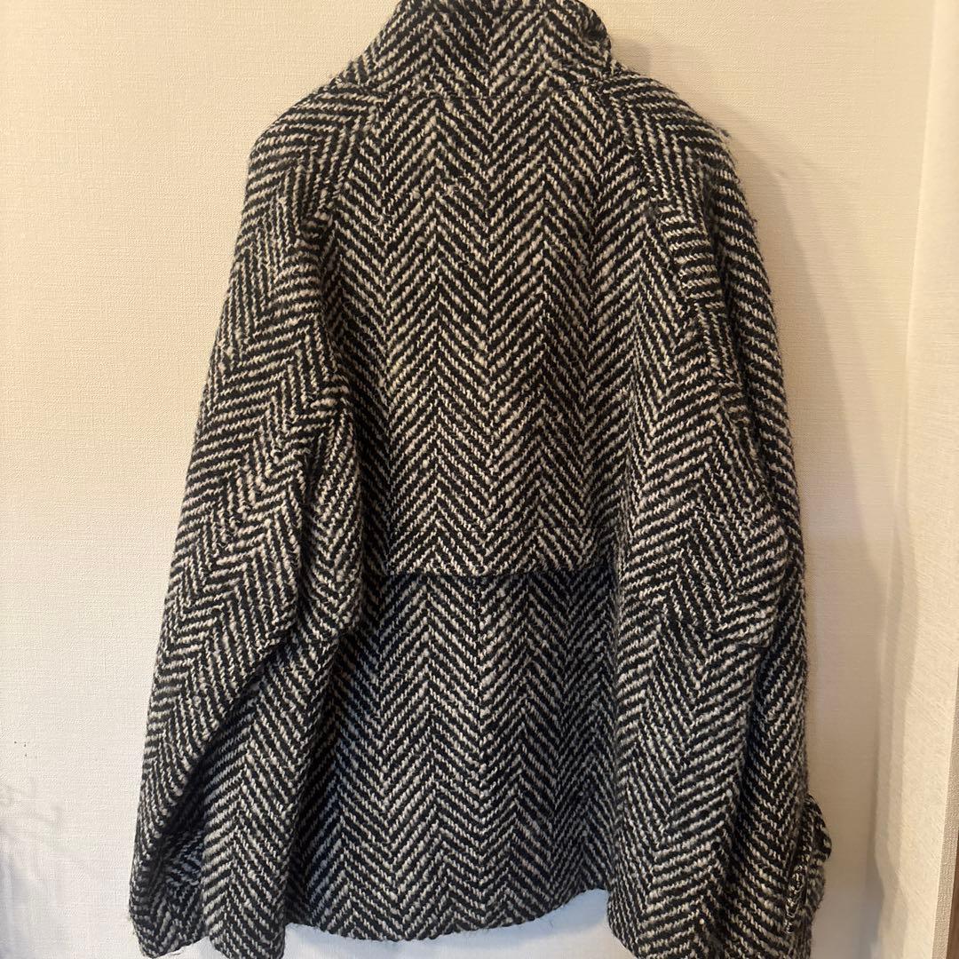 ノーブル⭐︎ビックヘリンボーンショートコート