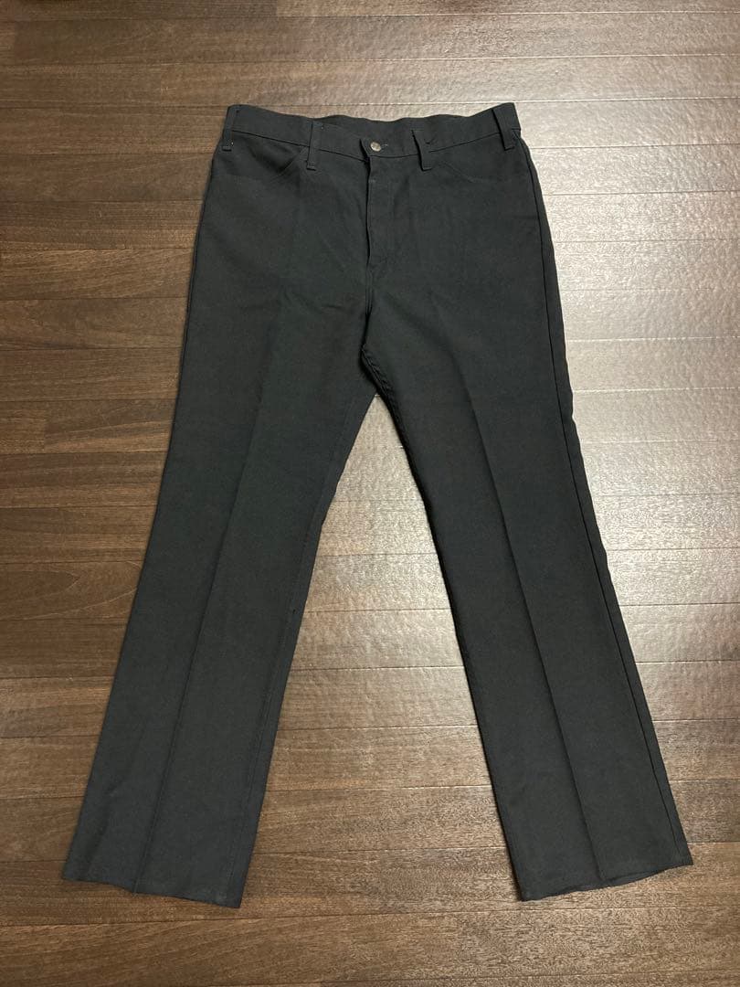 '80s リーバイス 517 スタプレ スラックス 黒 W36 L31 ブラック