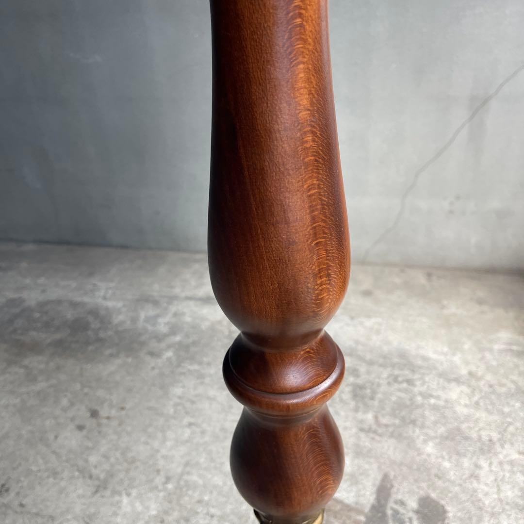 イタリア製 ハンガーポール ハンガーラック 輸入家具 チーク真鍮 ゴールド