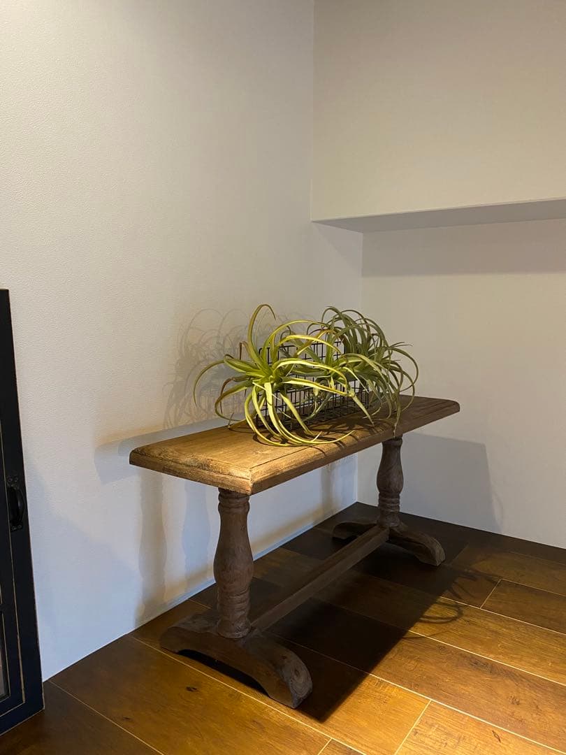 木製シンプルベンチ W78cm +木製ラダー スリム 160cm