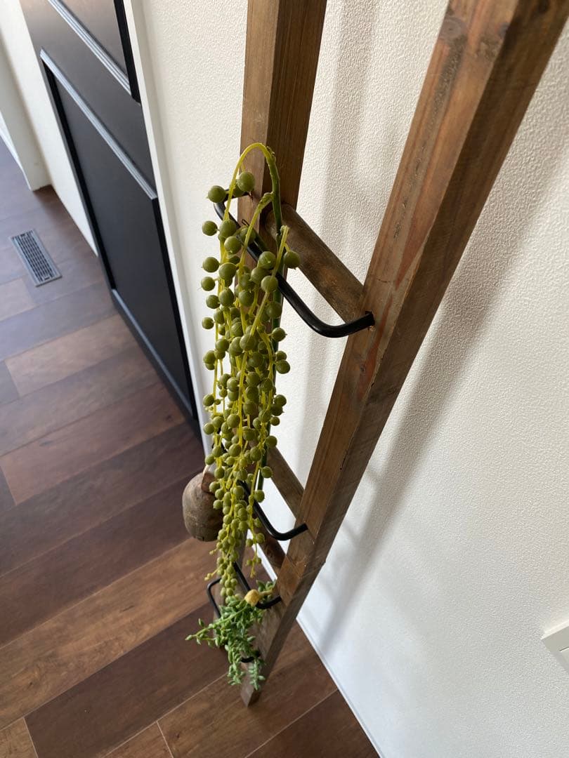 木製シンプルベンチ W78cm +木製ラダー スリム 160cm