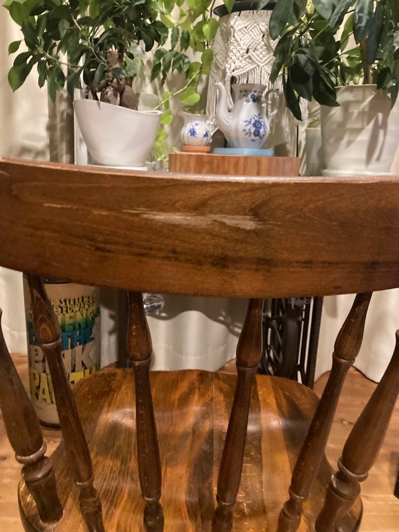 昭和レトロ　飛騨産業キツツキマーク　ウィンザーチェア　ダイニングチェア