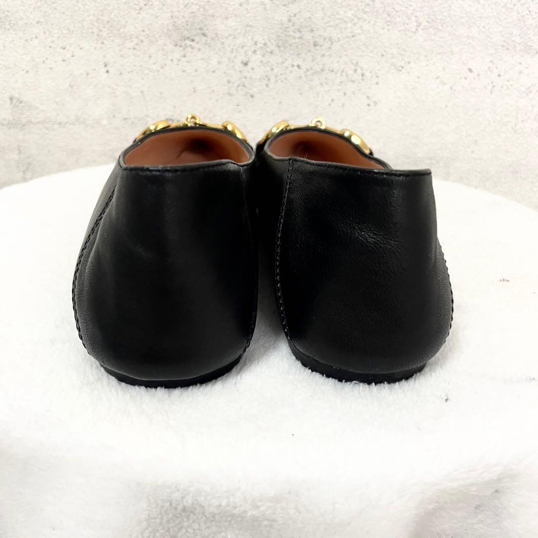 【新品】GUCCI グッチ　フラットシューズ　革靴　ホースビット