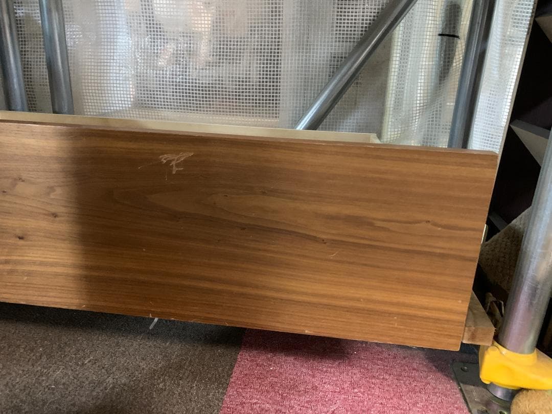 ☆943 無印 ウォールナット ベッドフレーム セミダブル 地域限定組立送料無料