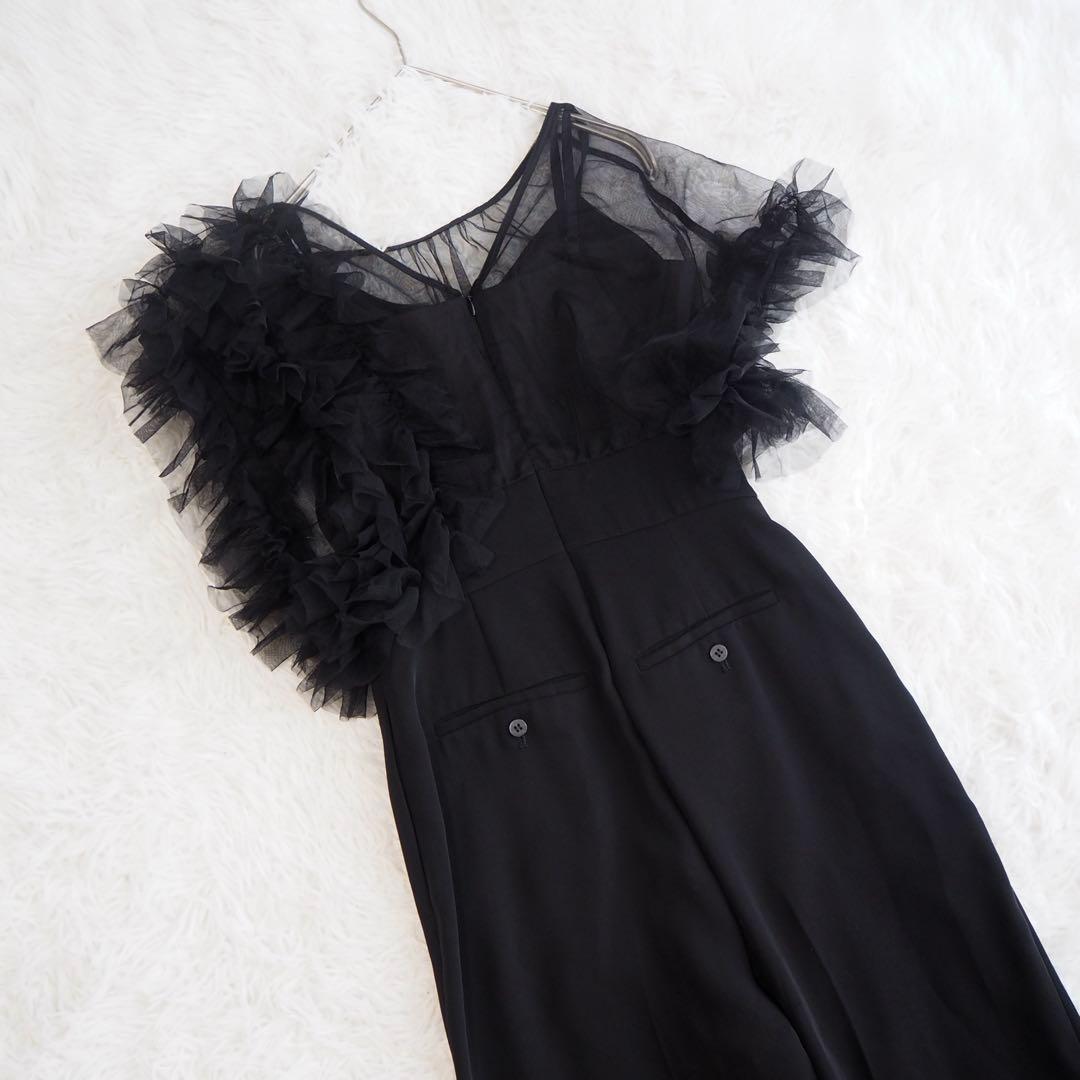 美品 ラグナムーン チュールドッキングコンビネゾンフリルオールインワン 結婚式