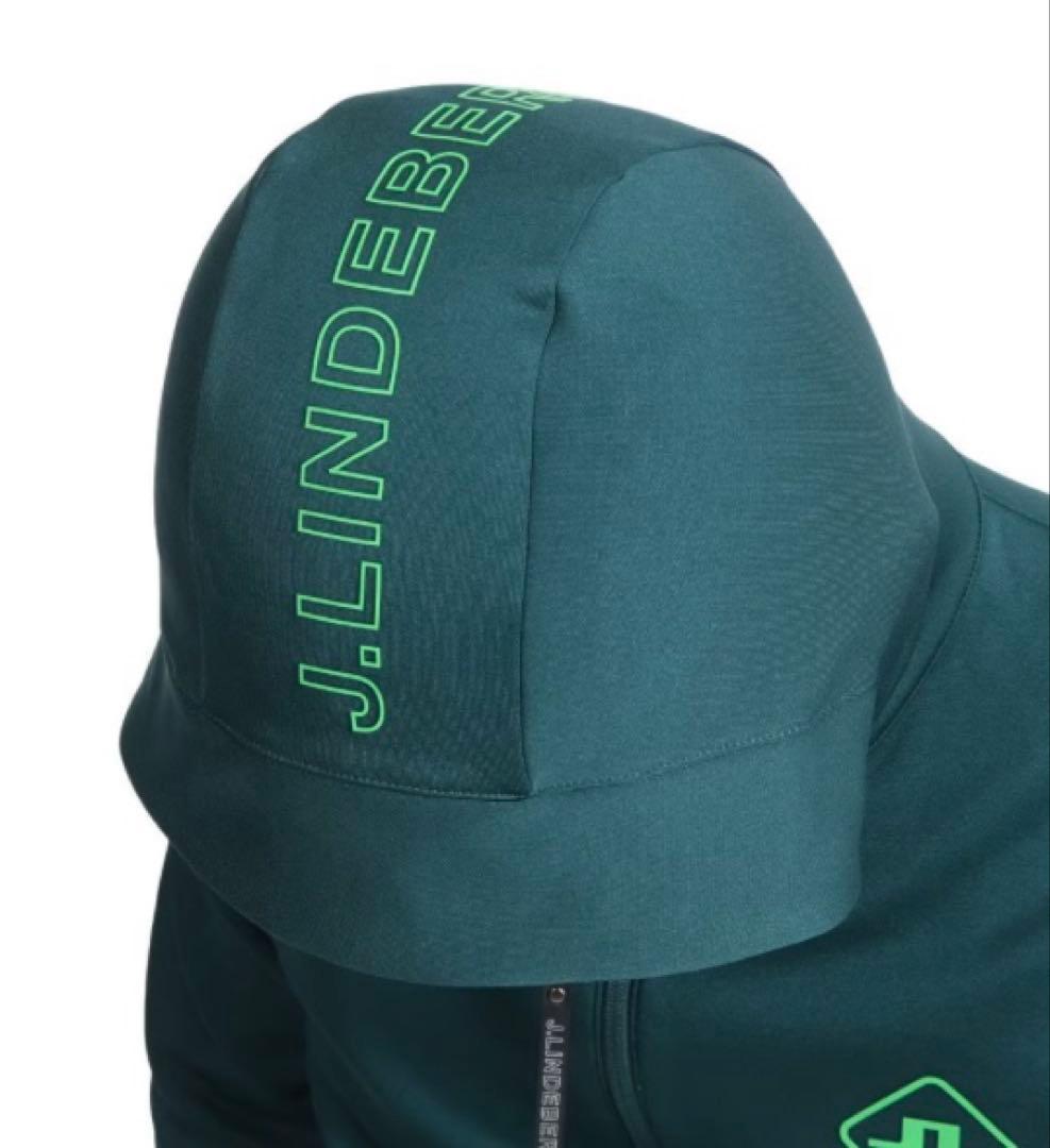 J.LINDEBERG リンドバーグ　メンズ　ジップアップパーカー　長袖グリーン