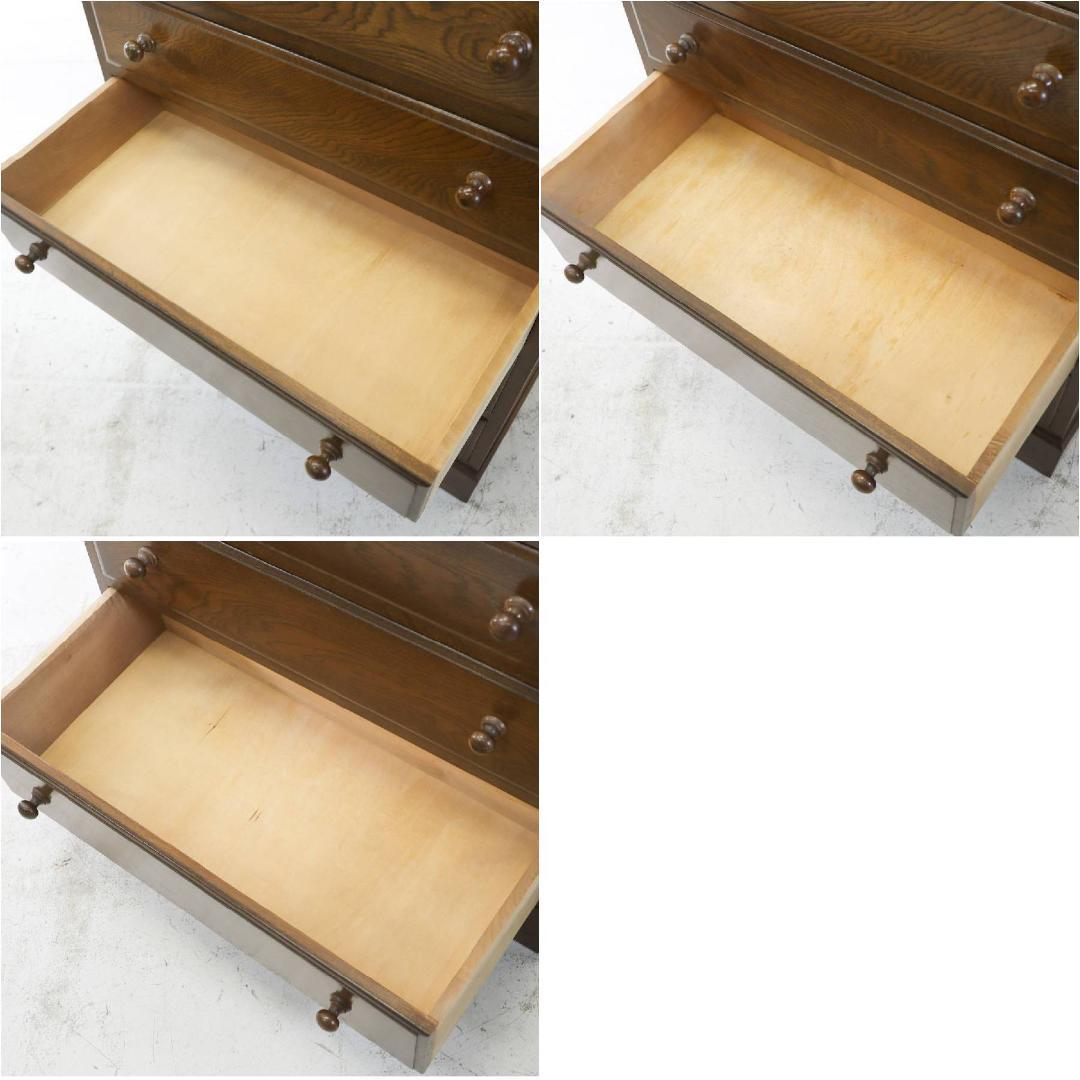 横浜クラシック家具 ノックオンウッド チェスト オーク無垢 高さ134cm