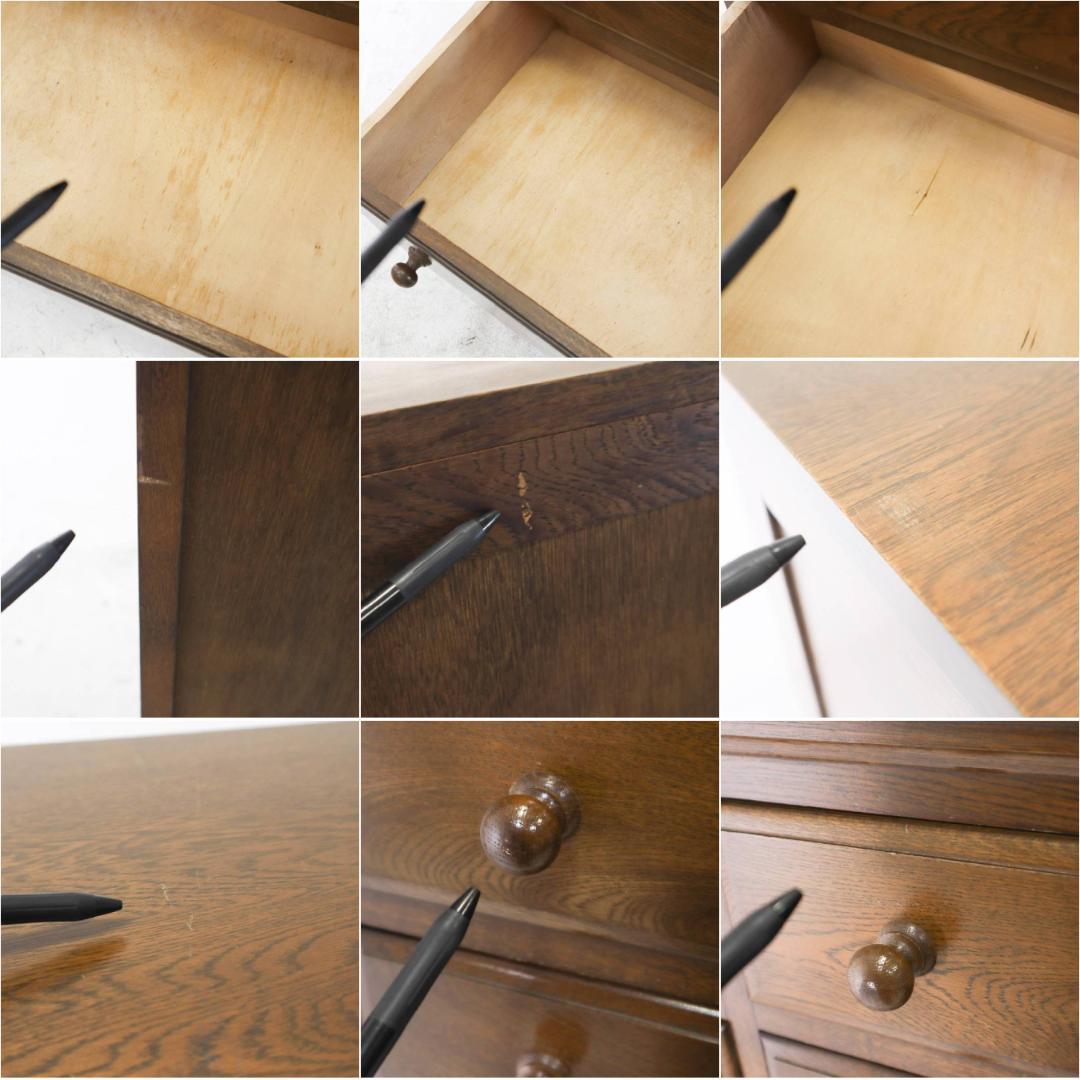 横浜クラシック家具 ノックオンウッド チェスト オーク無垢 高さ134cm