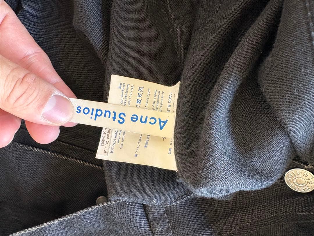 Acne Studios アクネストゥディオズ　デニムジャケット ブラック