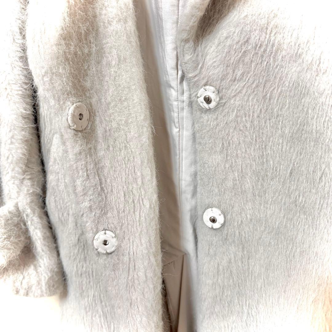 ♡SNIDEL♡ブローチ付きシャギーロングコート