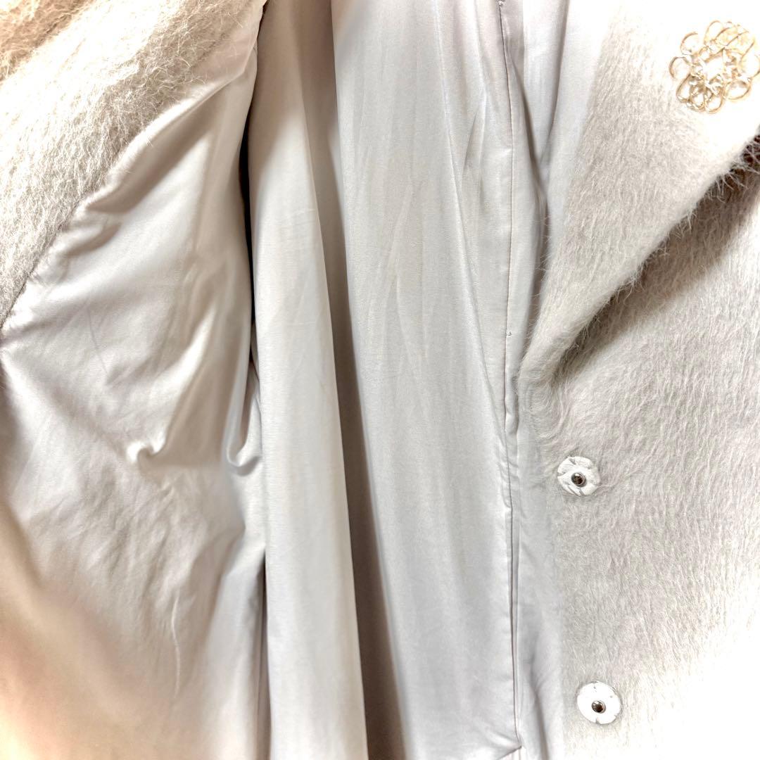 ♡SNIDEL♡ブローチ付きシャギーロングコート