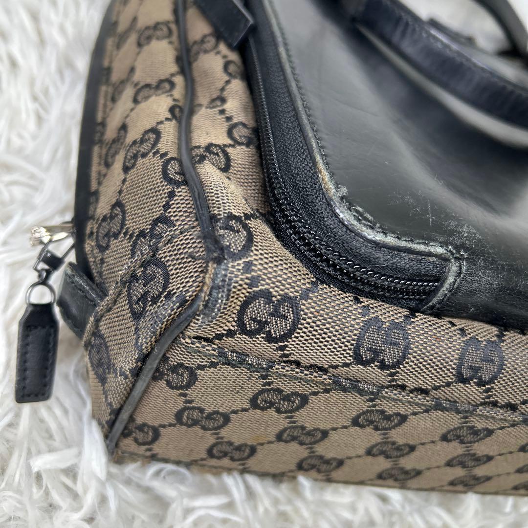 GUCCI GGキャンバス レザー　ビジネスバッグ トートバッグ　ハンドバッグ