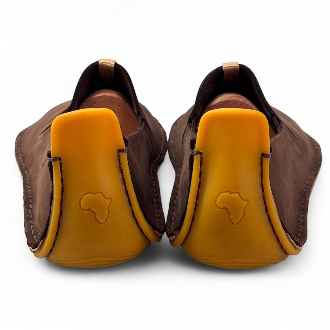 ヴィボ ベアフット 28.5 45 スエード モカシン スリッポン ブラウン