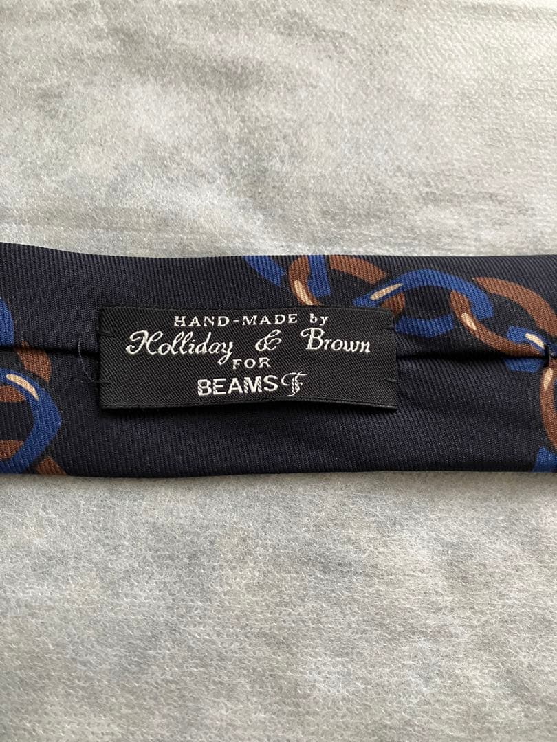 Holliday & Brown for beams f チェーン柄 ネクタイ