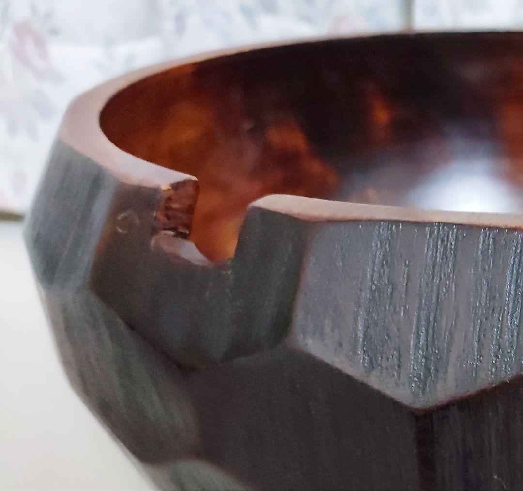 おひつ 天然木くり抜き 漆塗り 亀甲彫 和食器 お櫃 重箱 蓋付 24cm