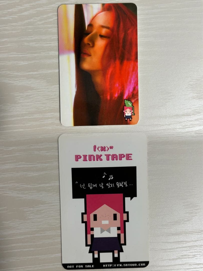 f(x) pink type クリスタル トレカ CD