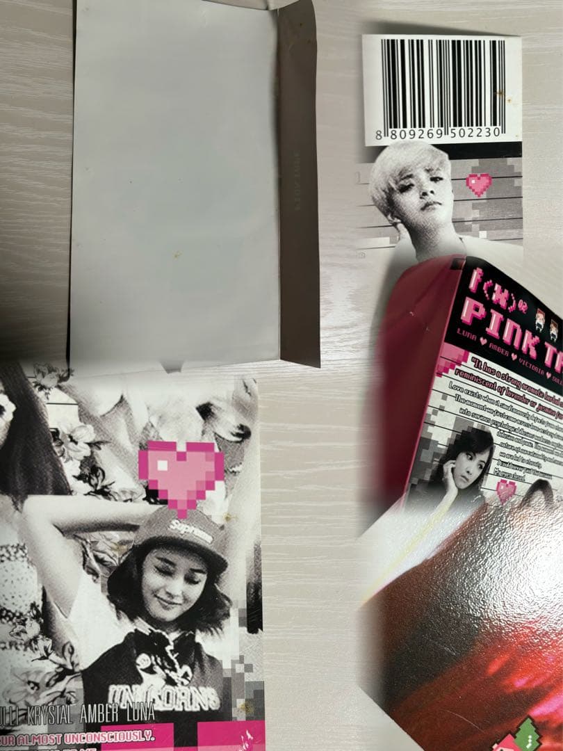 f(x) pink type クリスタル トレカ CD