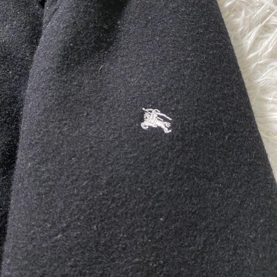 美品】バーバリーブラックレーベル　ダッフルコート　金具　ノバチェック　ナイトロゴ