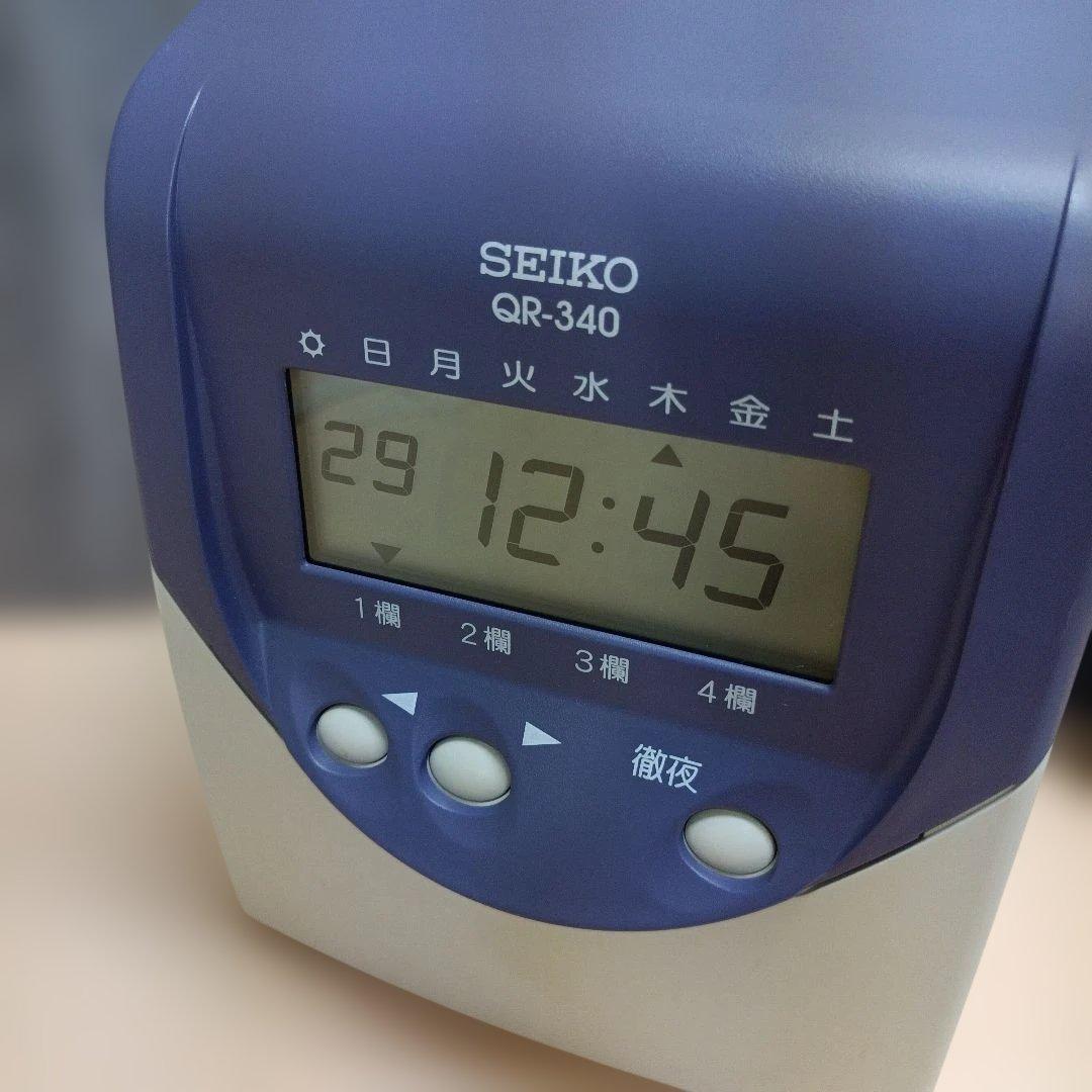 m012907fk セイコーソリューションズ タイムカード QR-340