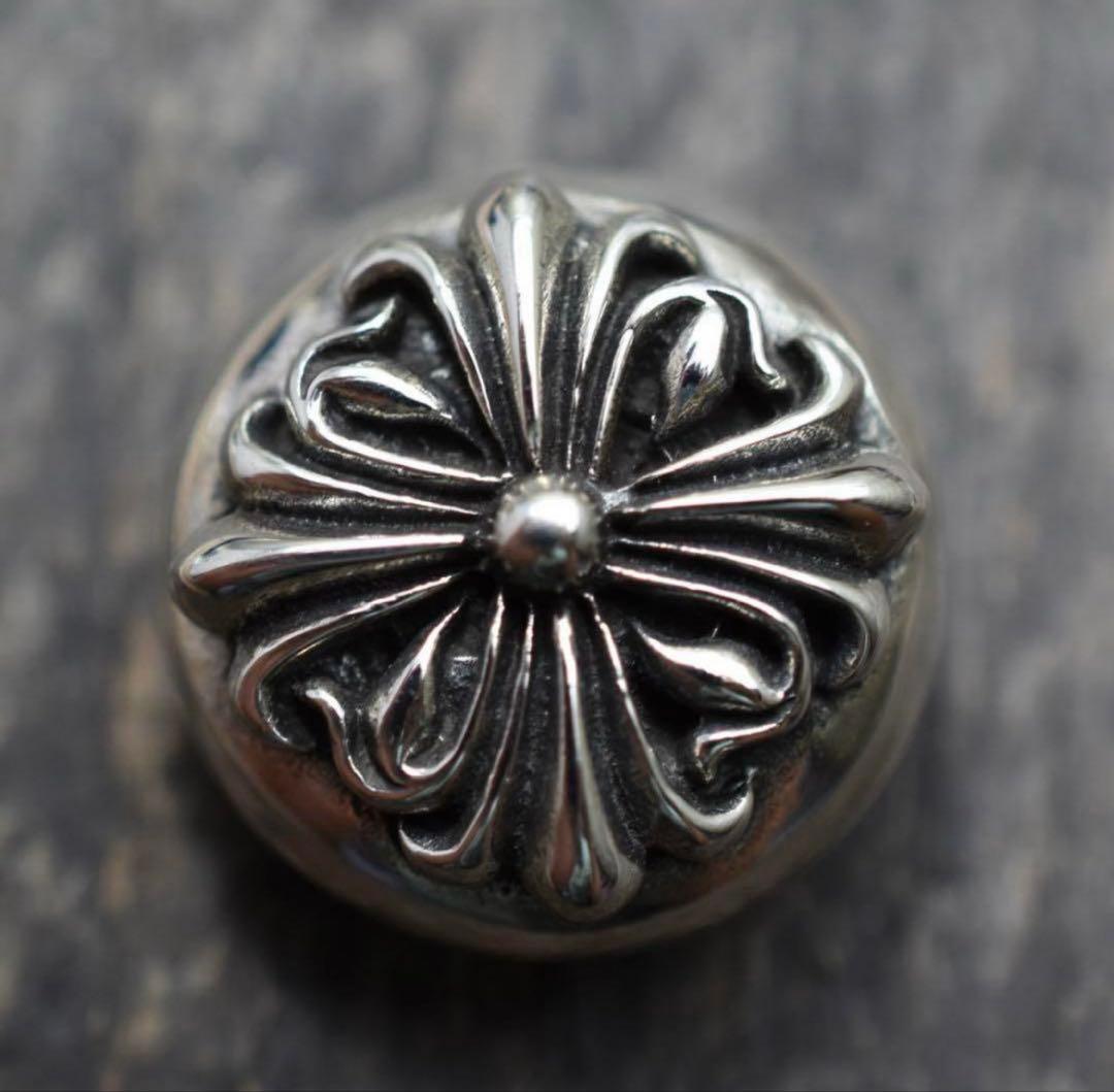 トラッカーウォレット　ミドルサイズ　シボ革　シルバー925アポロコンチョカスタム