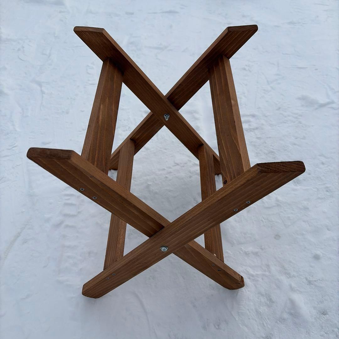 キャンプテーブル　生刷り　折り畳み　無骨　ソロキャンプ　車中泊　ハンドメイド