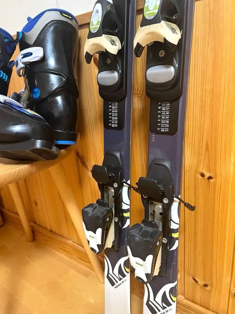 専用スキー板128cm kissmark キスマークブーツセット　25cm