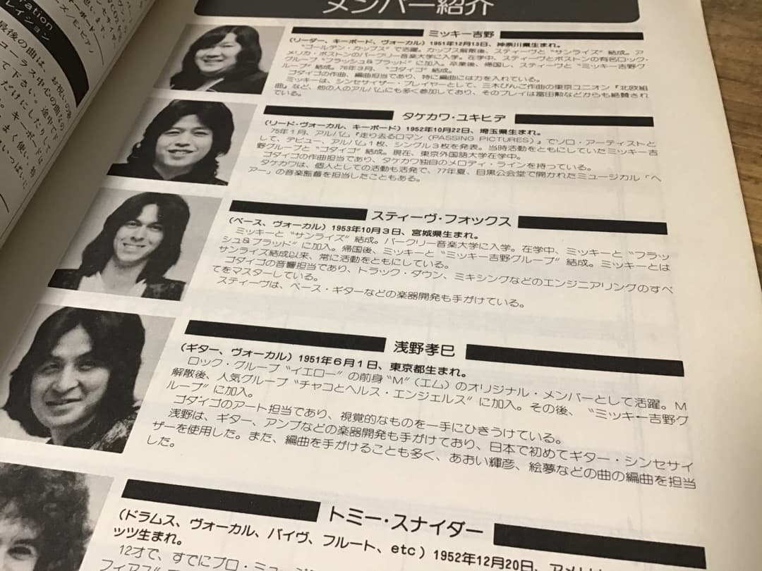 ★楽譜/ゴダイゴ/西遊記/シンセサイザー奏法/バンドスコア/ミッキー吉野