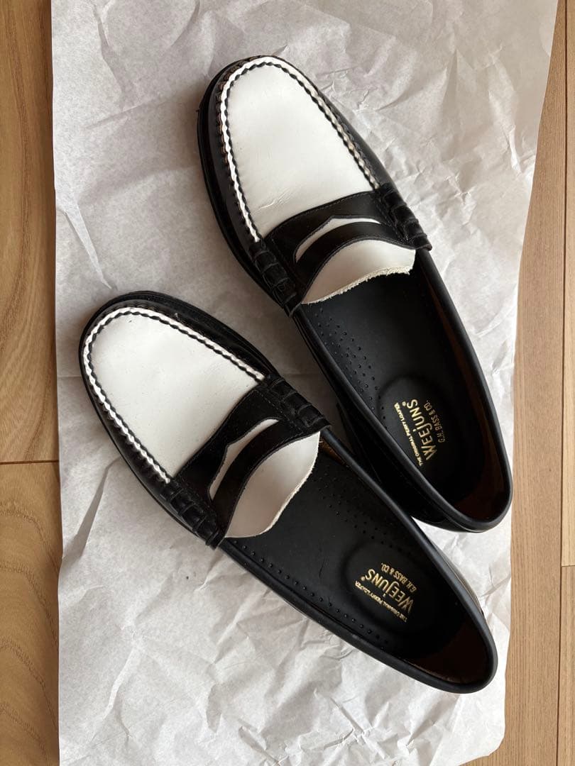 Weejuns ローファー ブラック/ホワイト 9M