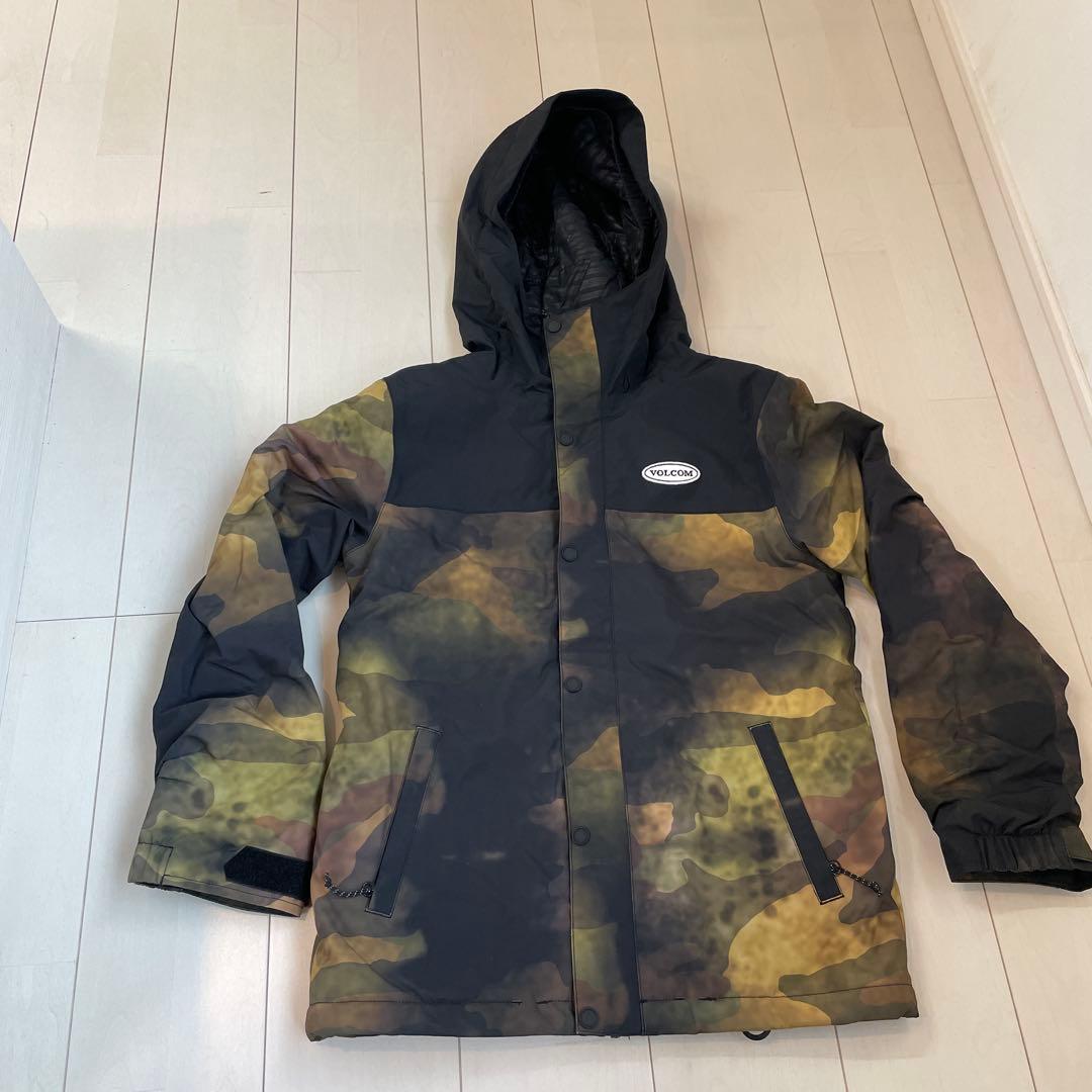 カモフラージュ 防水 スノーボードウェア 子ども用 L ボルコム