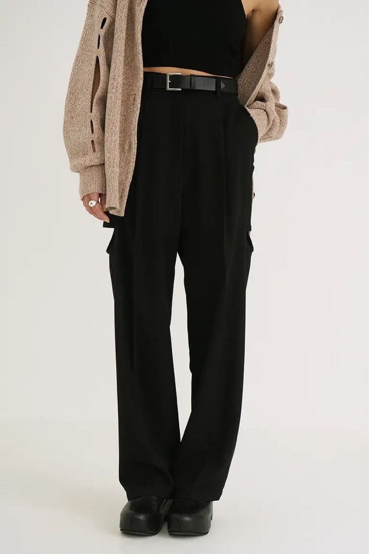 CLANEクラネSIDE CIRCLE CUT PANTSサイズ2新品送料込み