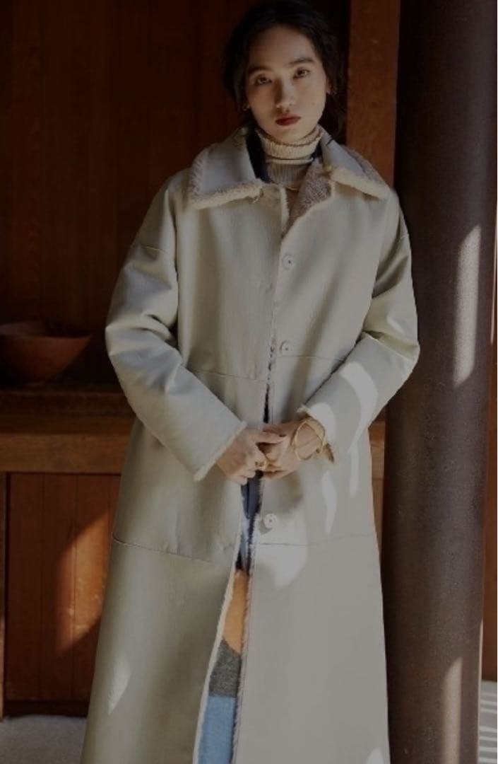 いちご様　AMERI MANY WAY FAKE BOA COAT