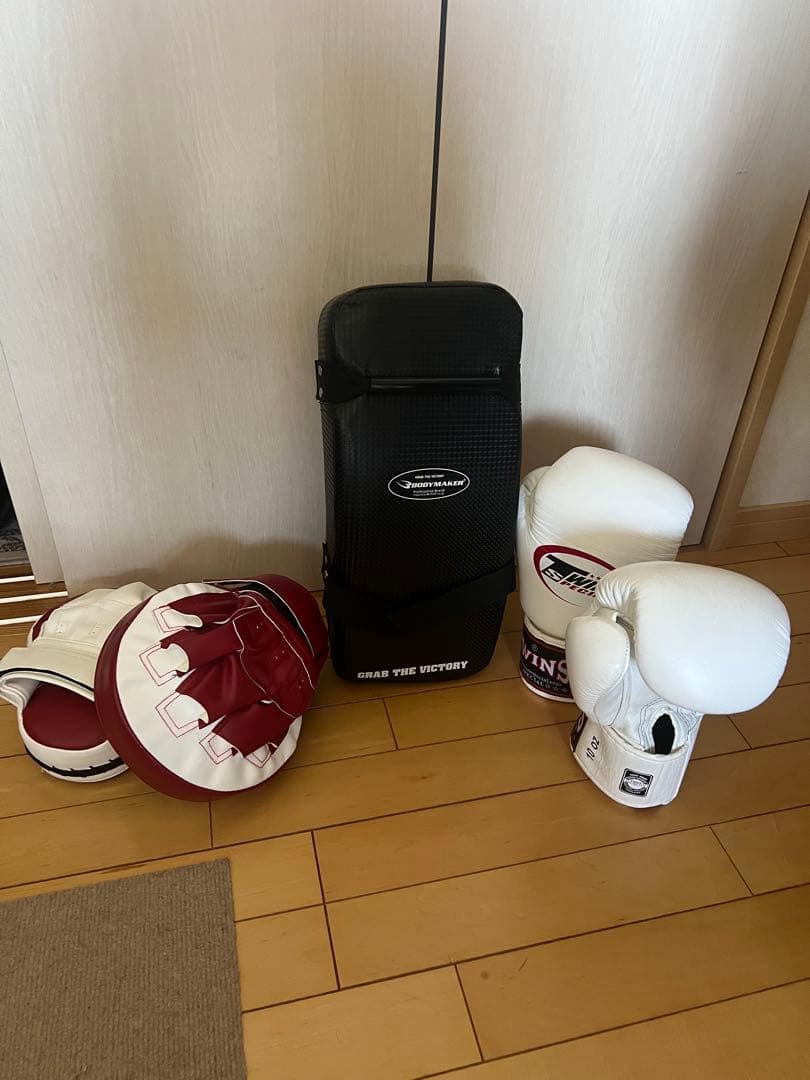 TWINS ボクシンググローブ ＋パンチングミット　＋　キックミット　セット