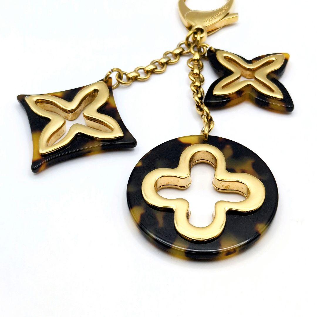 美品✨ルイヴィトン ビジューサック アンソレンス フラワー べっ甲 チャーム