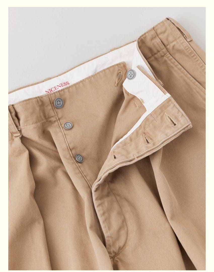 25AW NICENESS ALBARNアルバーン (チノトラウザー ) S