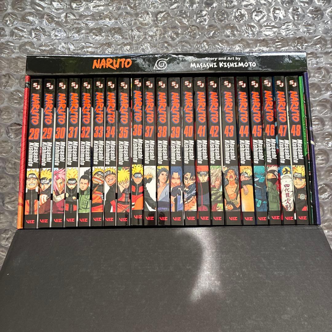 英語版　コミックス　NARUTO Box2 28〜48巻　特典付き