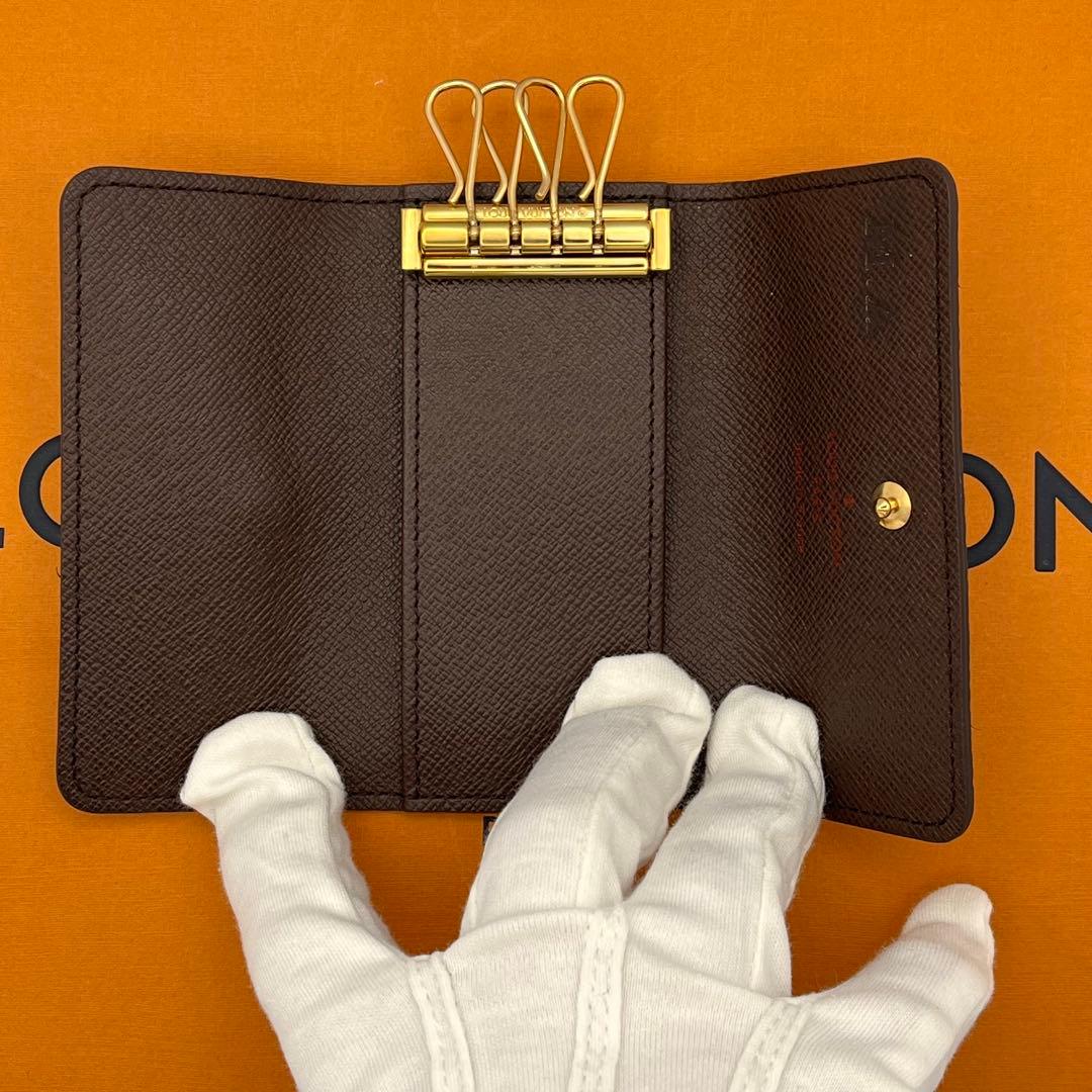 【美品】ルイヴィトン ダミエ ミュルティクレ4キーケース