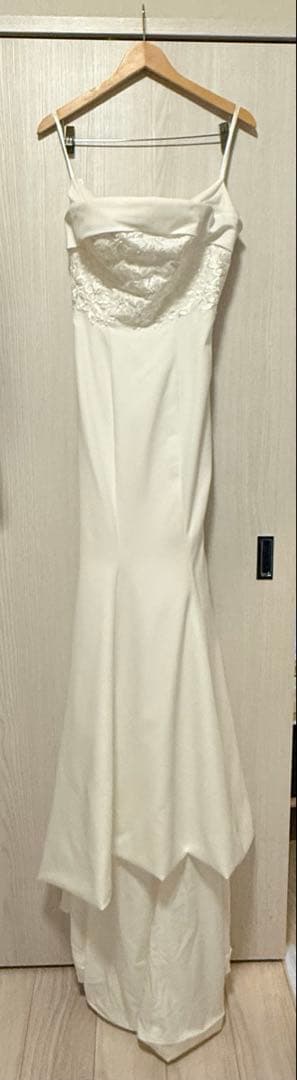 ベアトップ ウェディングドレス 結婚式 マーメイド