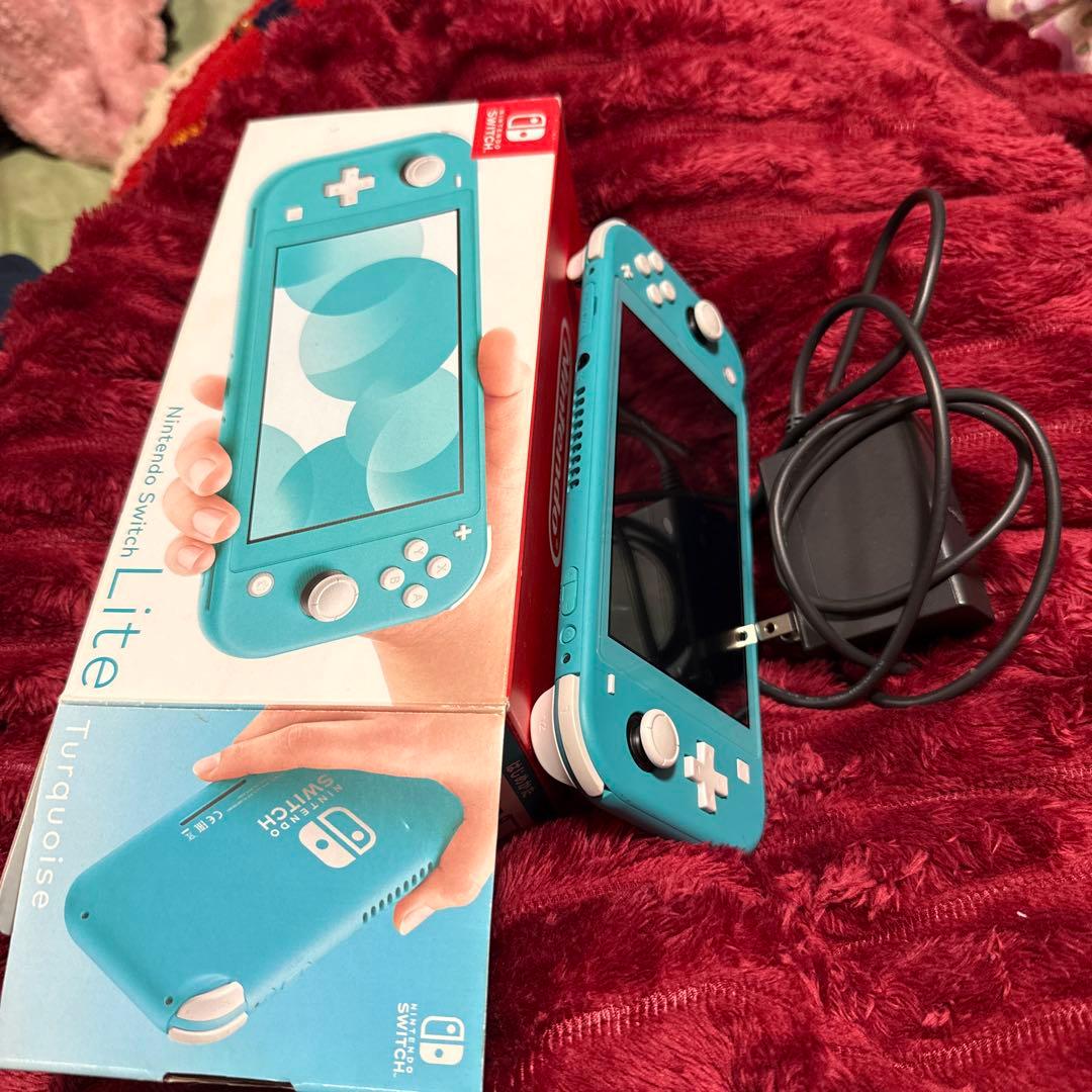 【美品】Nintendo Switch Lite ターコイズ 本体 箱・充電器