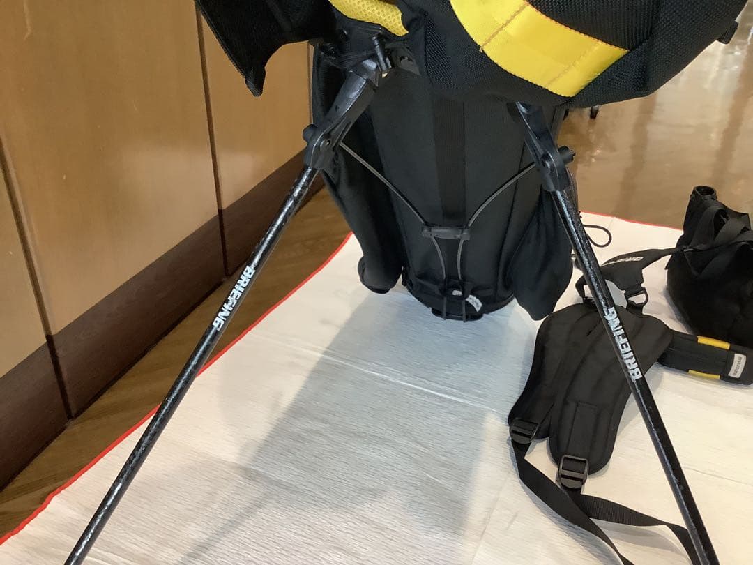 BRIEFING ゴルフバッグ ブラック/イエロー　ビームスとの限定品9点セット