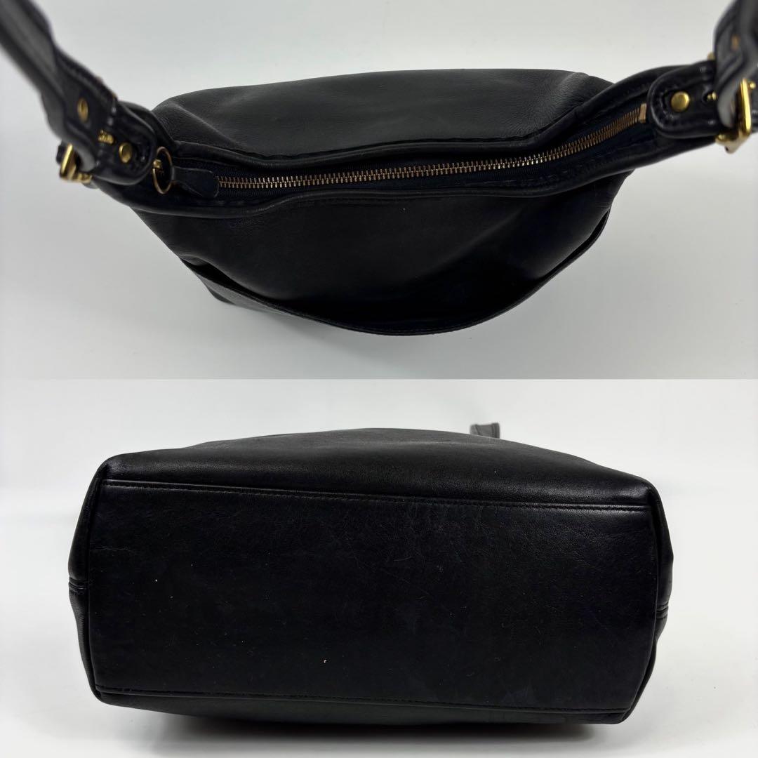 専用COACH ワンショルダーバッグ グレインレザー 肩掛け 黒 9058