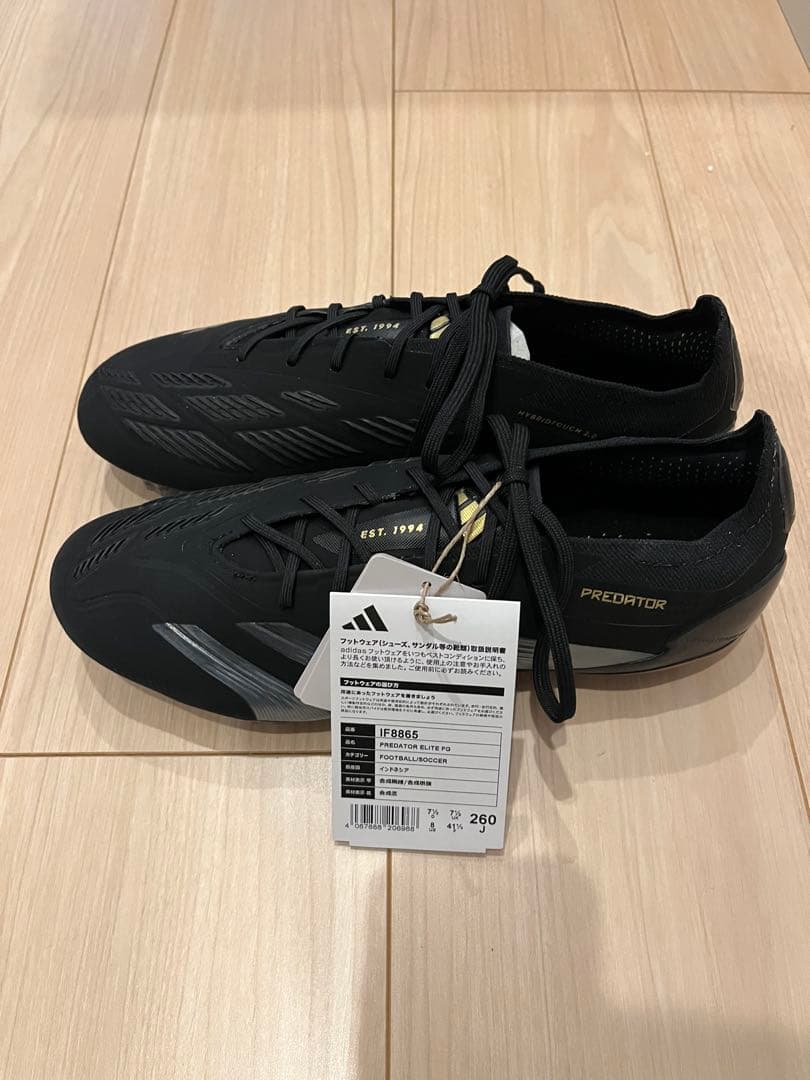 Adidas Predator Elite FG 26.0cm ブラック